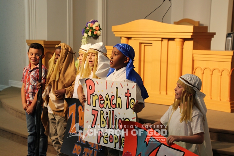 Children's play at the World Mission Society Church of God in Maryland