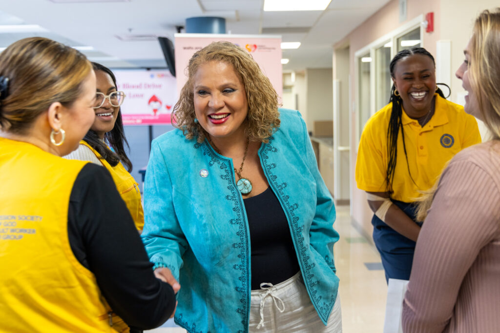 Councilwoman Maria D. Cabrera presenting a city council citation