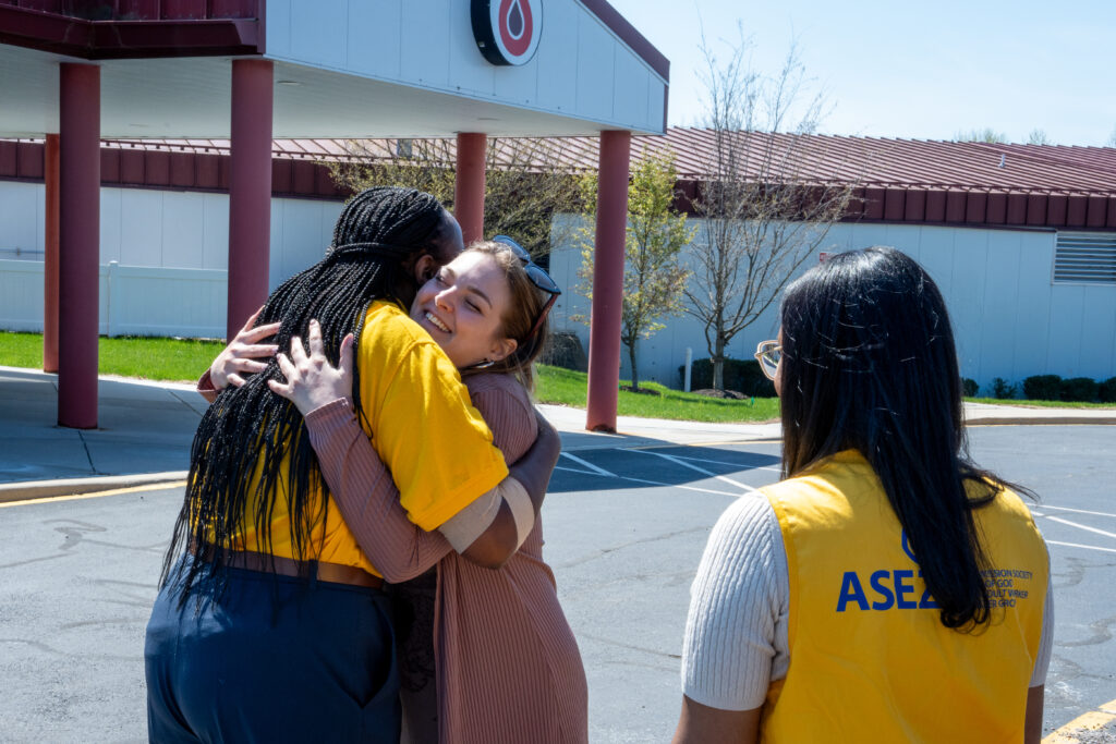Volunteers at the Church of God Blood Drive in Newark.